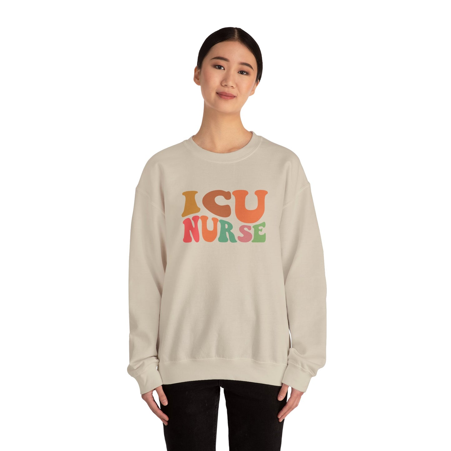 ICU Nurse Groovy Font Sweatshirt