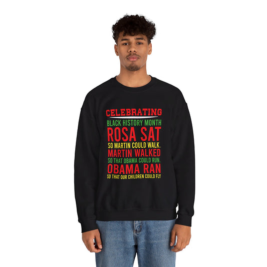 Celebratng Black History Unisex Heavy Blend™ Crewneck Sweatshirt