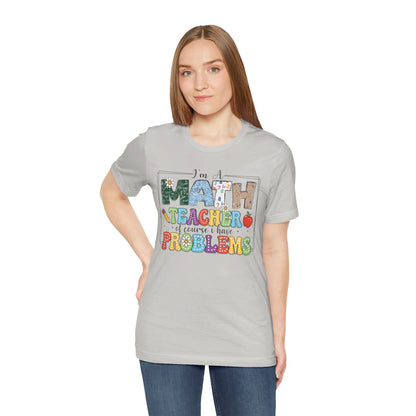 Math Teacher Jersey Short Sleeve Tee