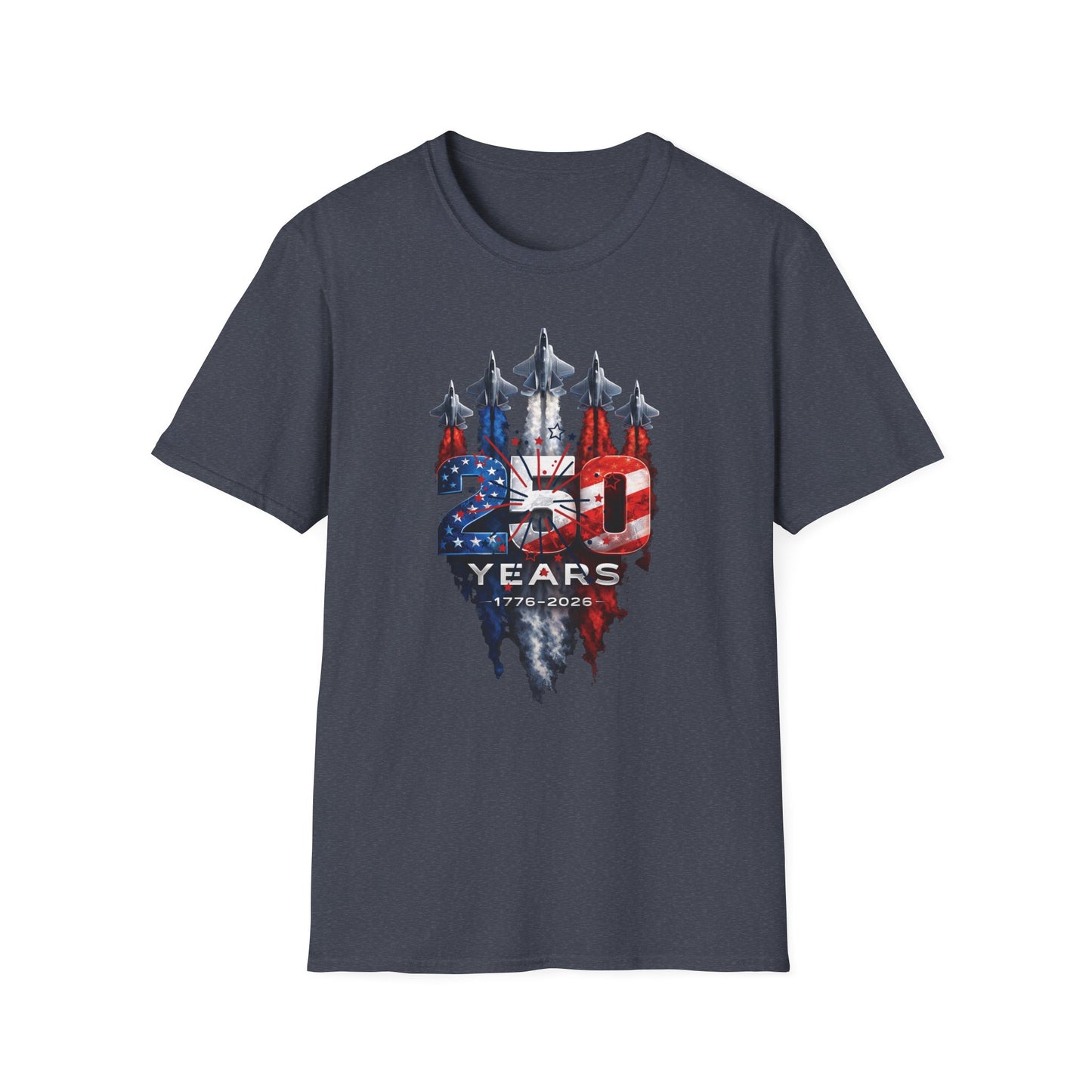 250 Years Patriotic T-Shirt – Distressed American Flag Graphic Tee for Men &amp; Women | Soft Ring-Spun Cotton Americana Shirt