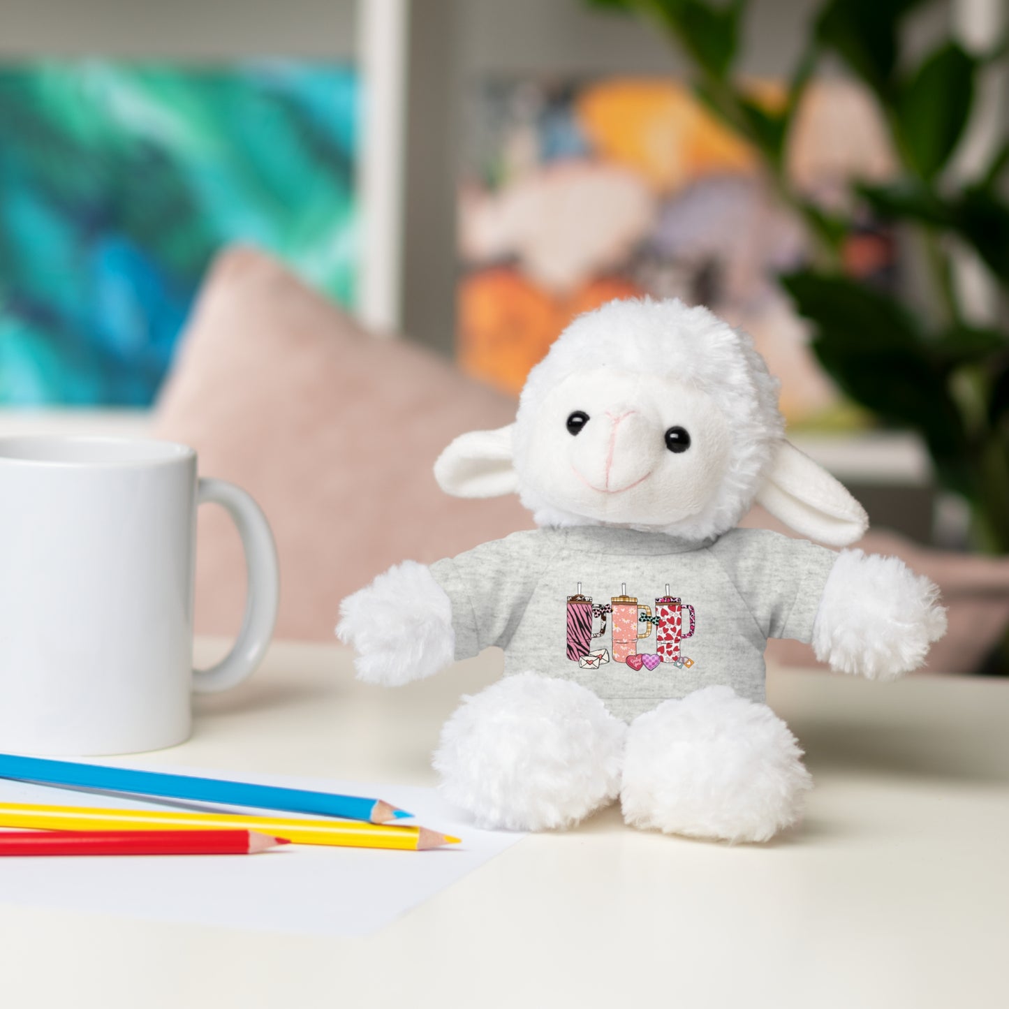 Stuffed Animals with Stanley Cup Tee