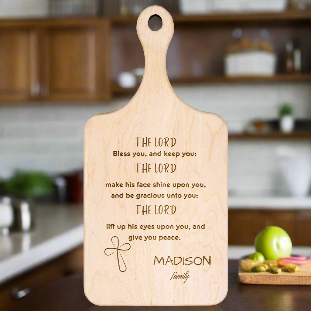 Blessing Hardwood Paddle Cutting Board