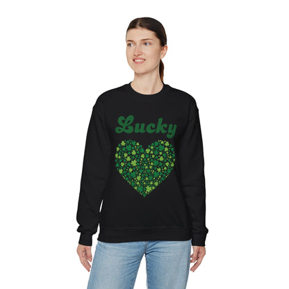 Lucky Heart Unisex Heavy Blend™ Crewneck Sweatshirt