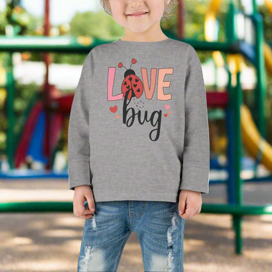 Love Bug Toddler Long-Sleeve Tee – Unisex Soft Cotton Shirt