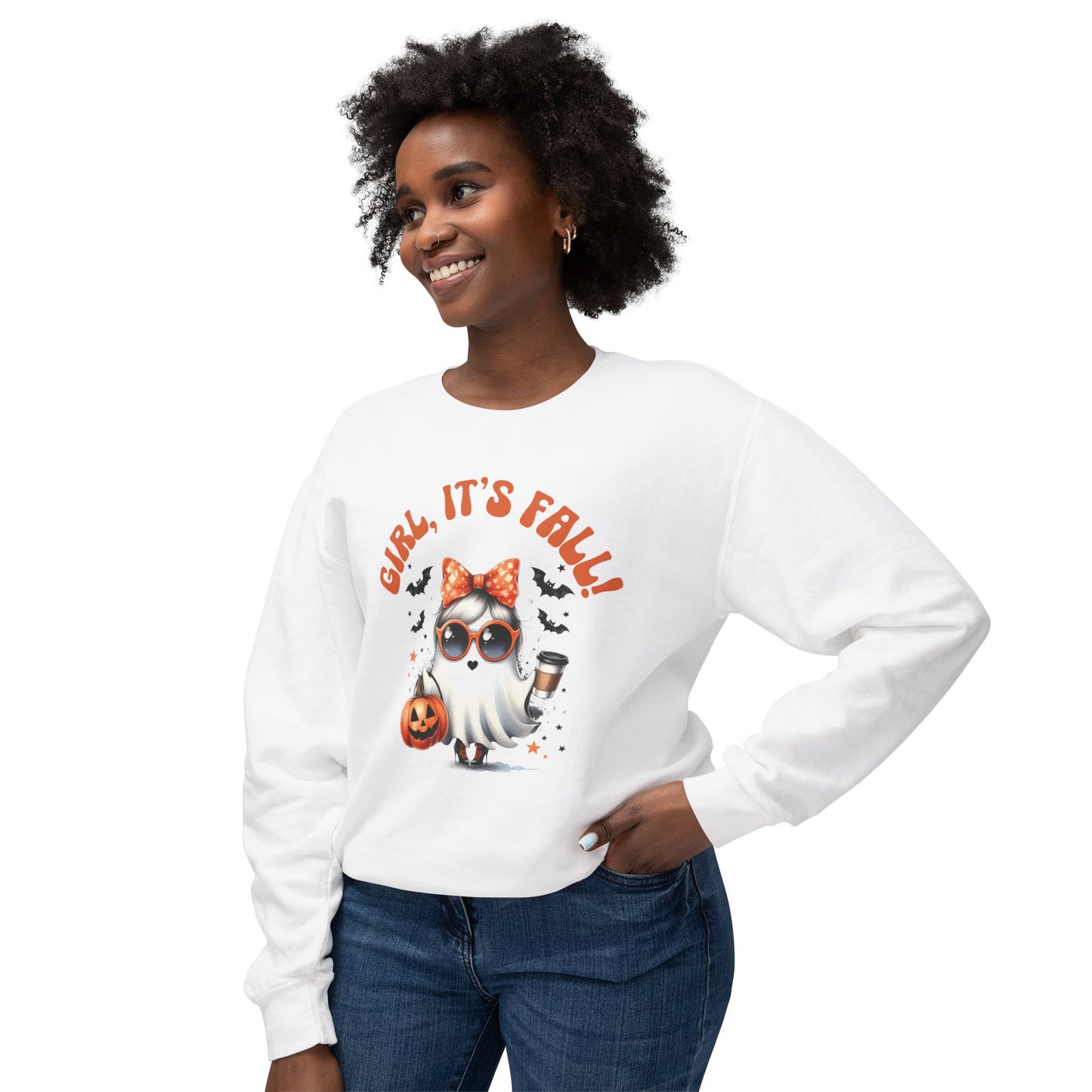 Girl, It's Fall Lightweight Crewneck Sweatshirt