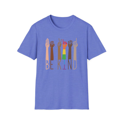BE KIND ASL Unisex T-Shirt – Inclusive, Softstyle Tee for Positivity, Kindness & Everyday Wear