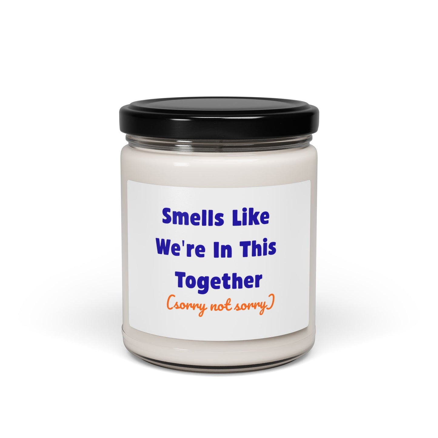Smells Like We're In This Together Candle | Funny Sarcastic Scented Candle | 9oz Soy Wax | Gift for Friend | 50-60 Hour Burn Time