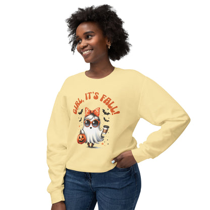 Girl, It's Fall Lightweight Crewneck Sweatshirt