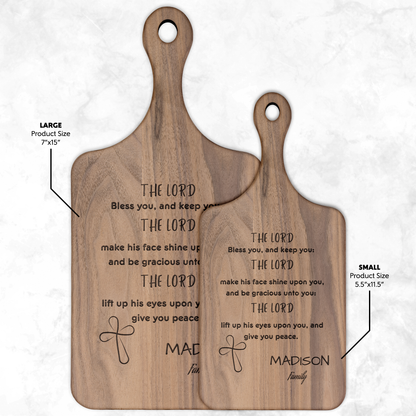 Blessing Hardwood Paddle Cutting Board