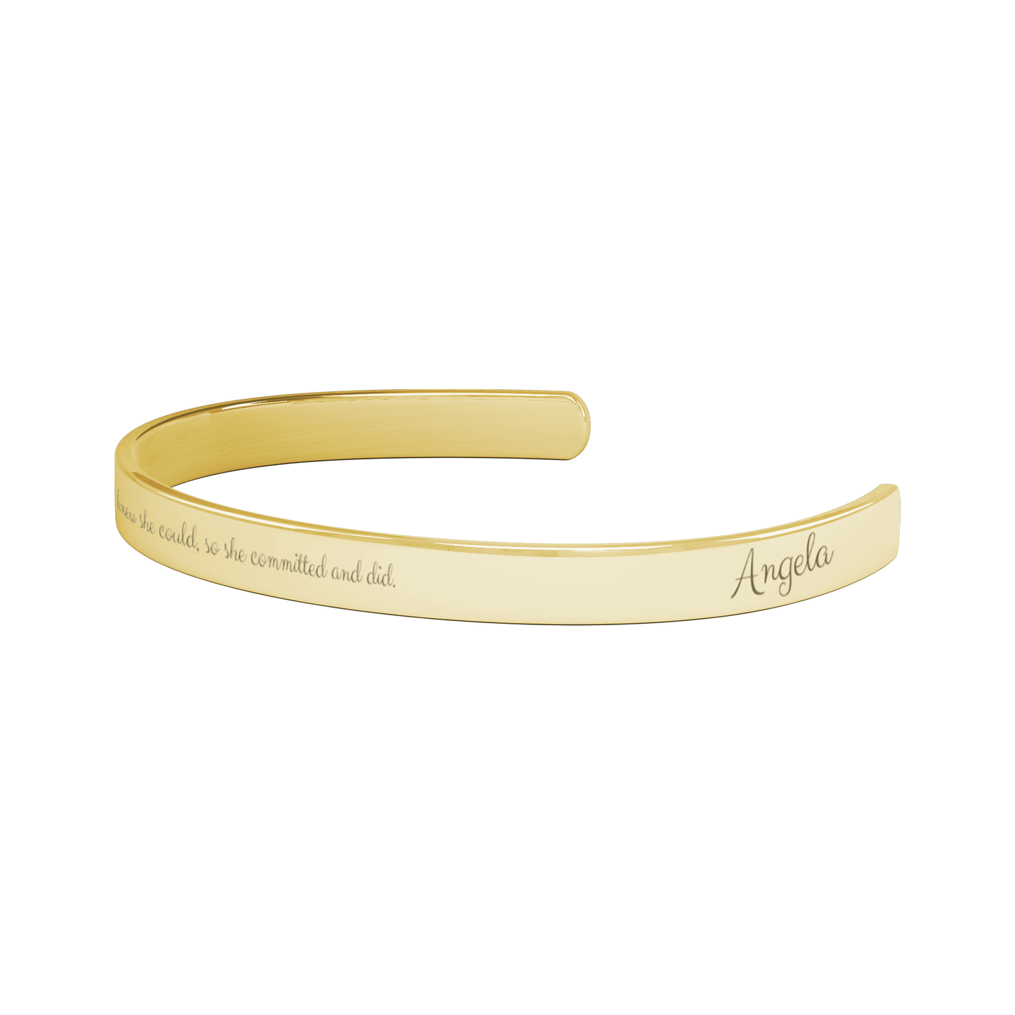 She knew she could, so she committed and did-Cuff Bracelet