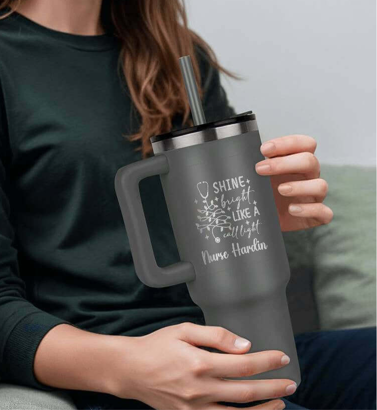 Shine Bright Like a Call Light" Pinnacle 40oz Tumbler for Nurses