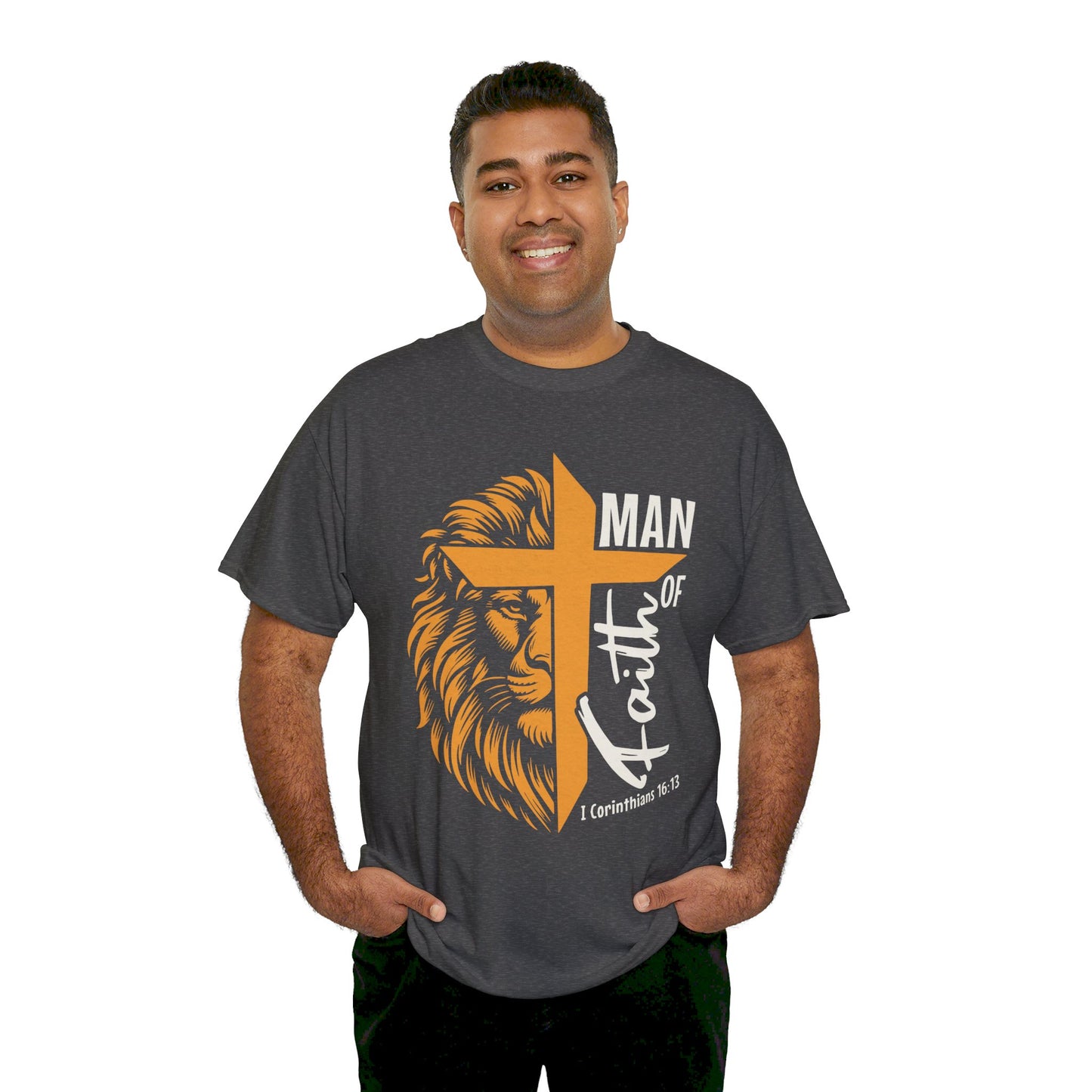 Man of Faith Unisex Heavy Cotton Tee