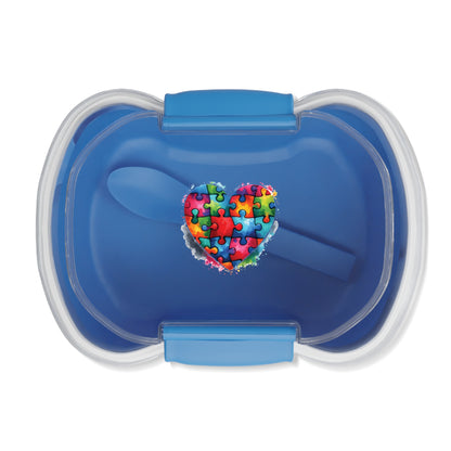 Puzzle Heart Two-tier Bento Box