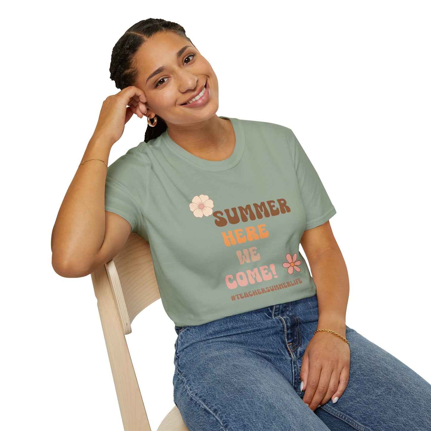 Summer Here We Come Unisex Softstyle T-Shirt