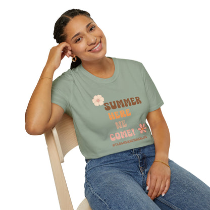 Summer Here We Come Unisex Softstyle T-Shirt