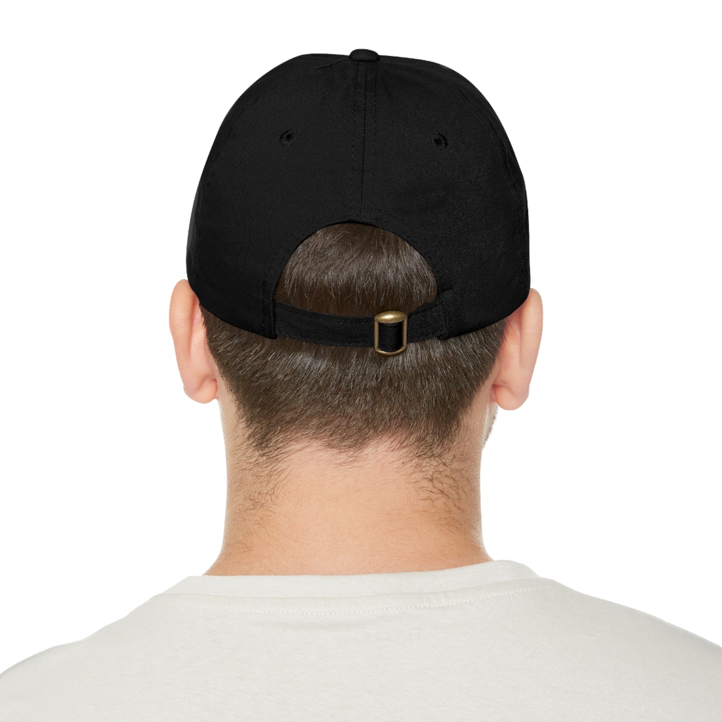 I Don't Ride On The Crazy Train, I Drive It Dad Hat with Leather Patch (Rectangle)