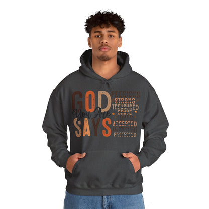 Religious Hoodie God Says You Are Hoodies