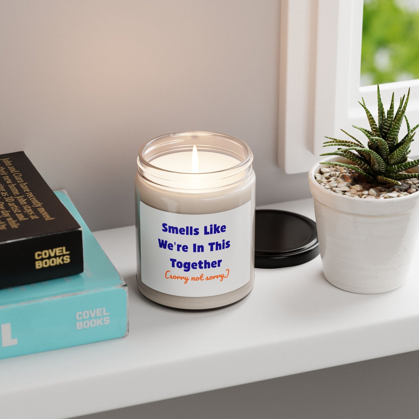 Smells Like We're In This Together Candle | Funny Sarcastic Scented Candle | 9oz Soy Wax | Gift for Friend | 50-60 Hour Burn Time