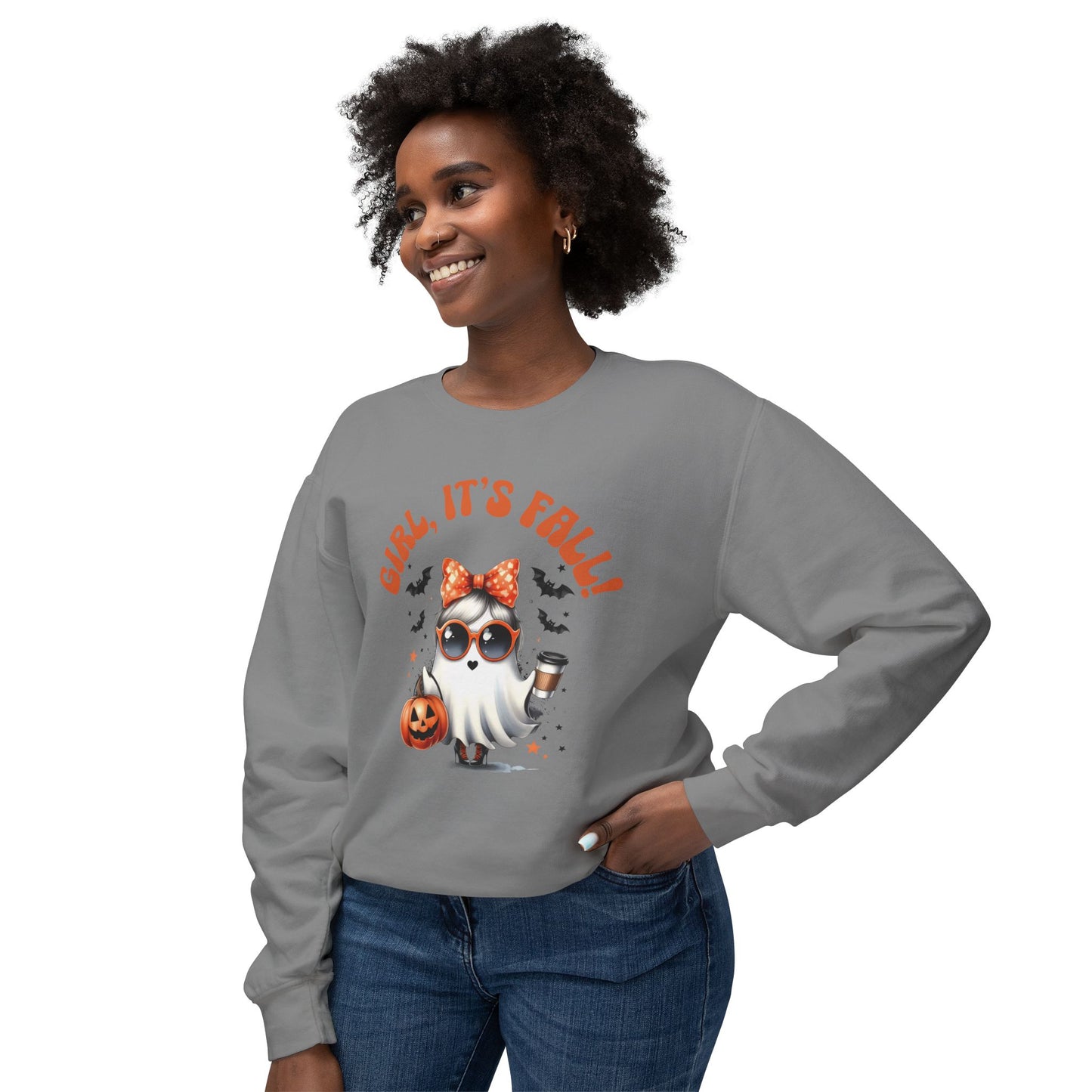 Girl, It's Fall Lightweight Crewneck Sweatshirt