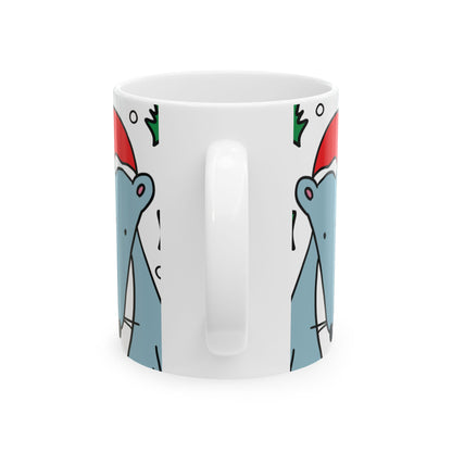 Christmas Fox Mug – "Merry Christmas" Microwave & Dishwasher Safe Ceramic Mug, 11oz