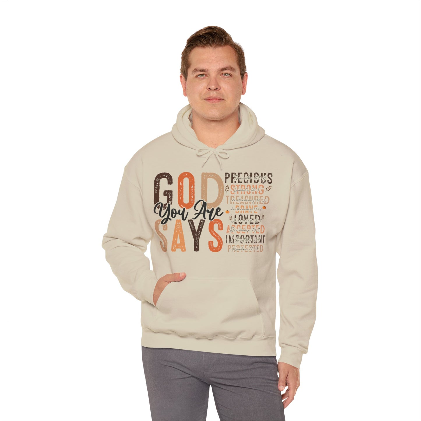 Religious Hoodie God Says You Are Hoodies