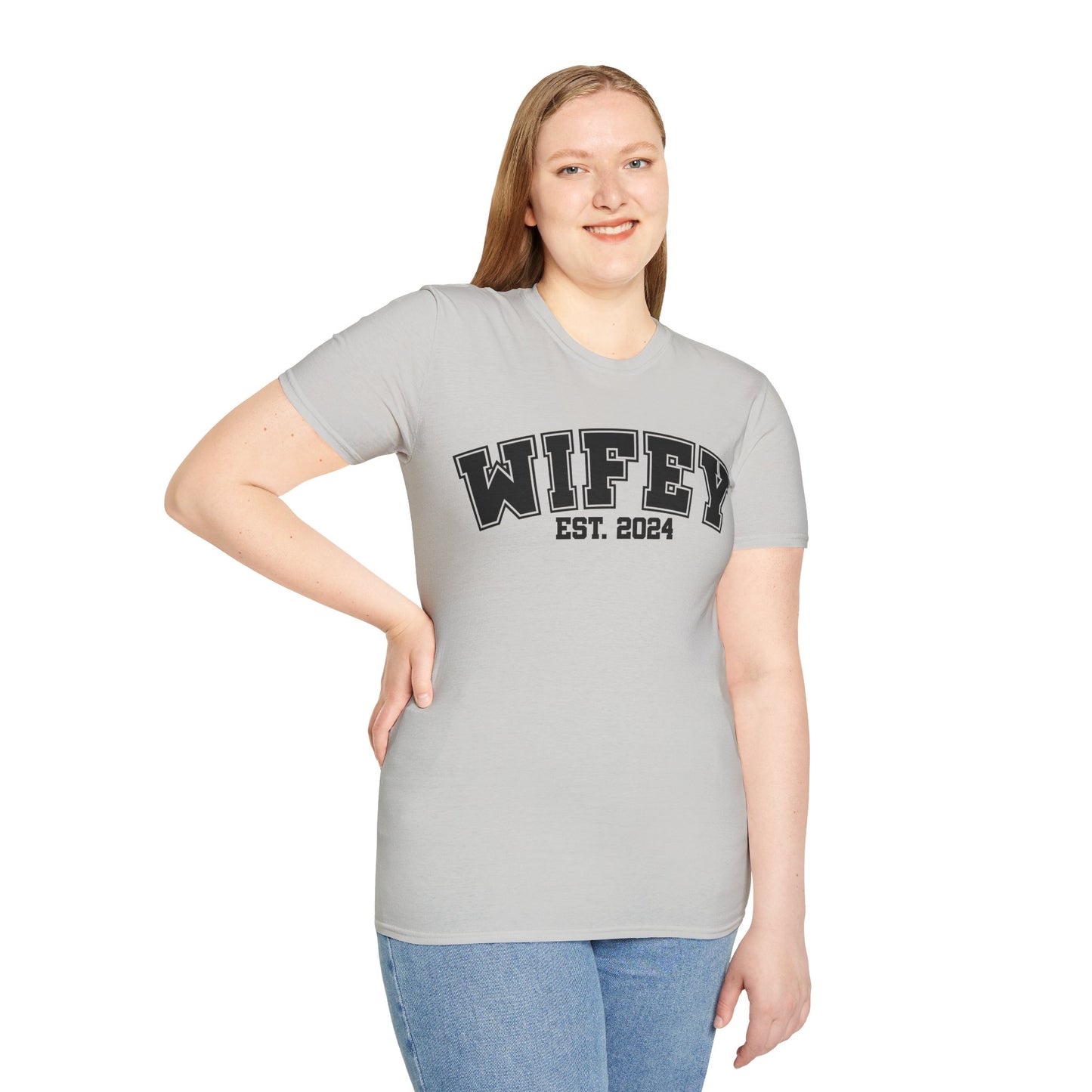 Wifey Est. 2014 Unisex Softstyle T-Shirt