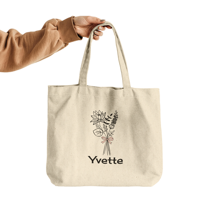Personalized Birth Flower Tote Bag – Durable & Stylish for Everyday Adventures