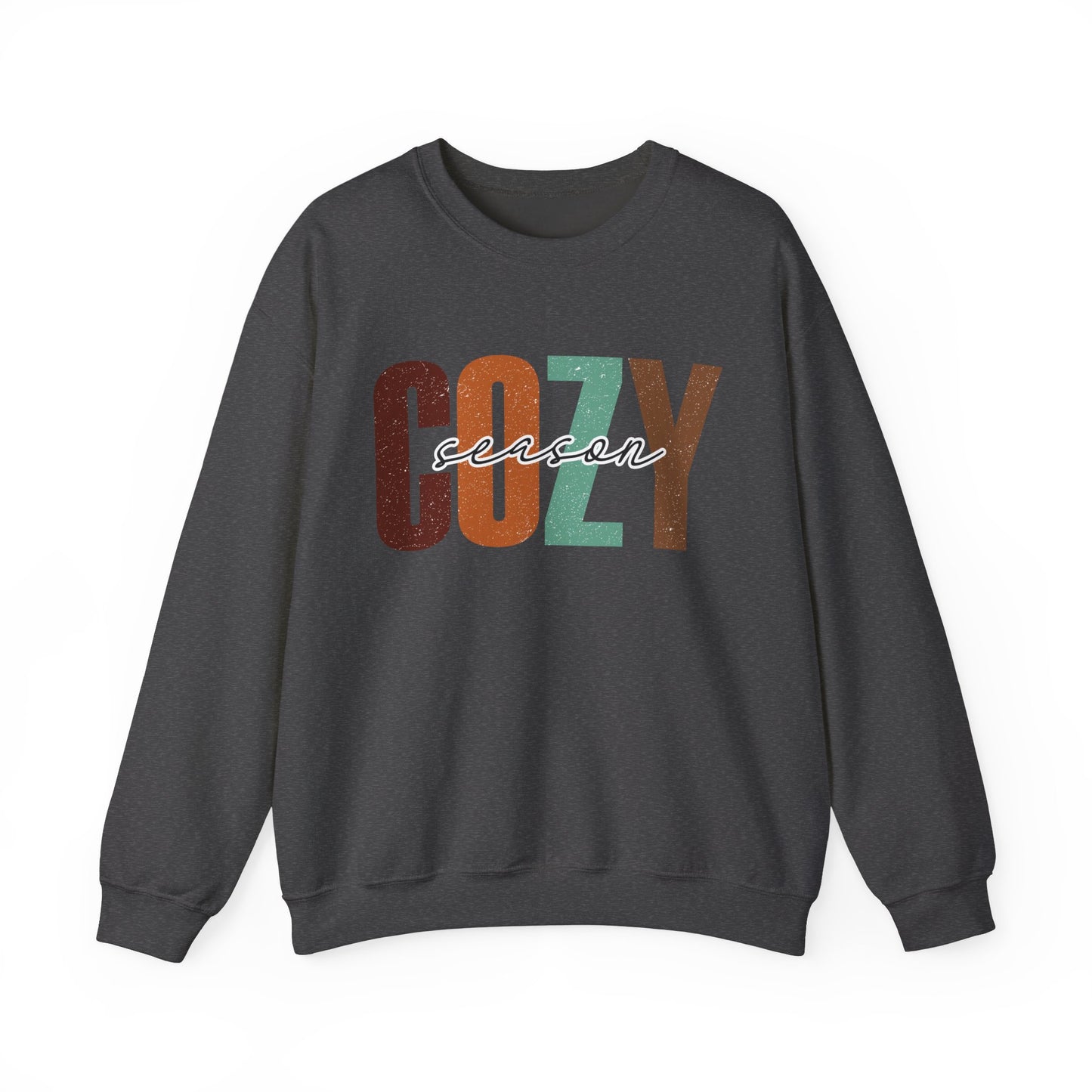 Retro Cozy Seasons Heavy Blend Crewneck Sweatshirt