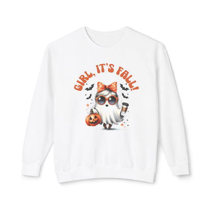 Girl, It's Fall Lightweight Crewneck Sweatshirt