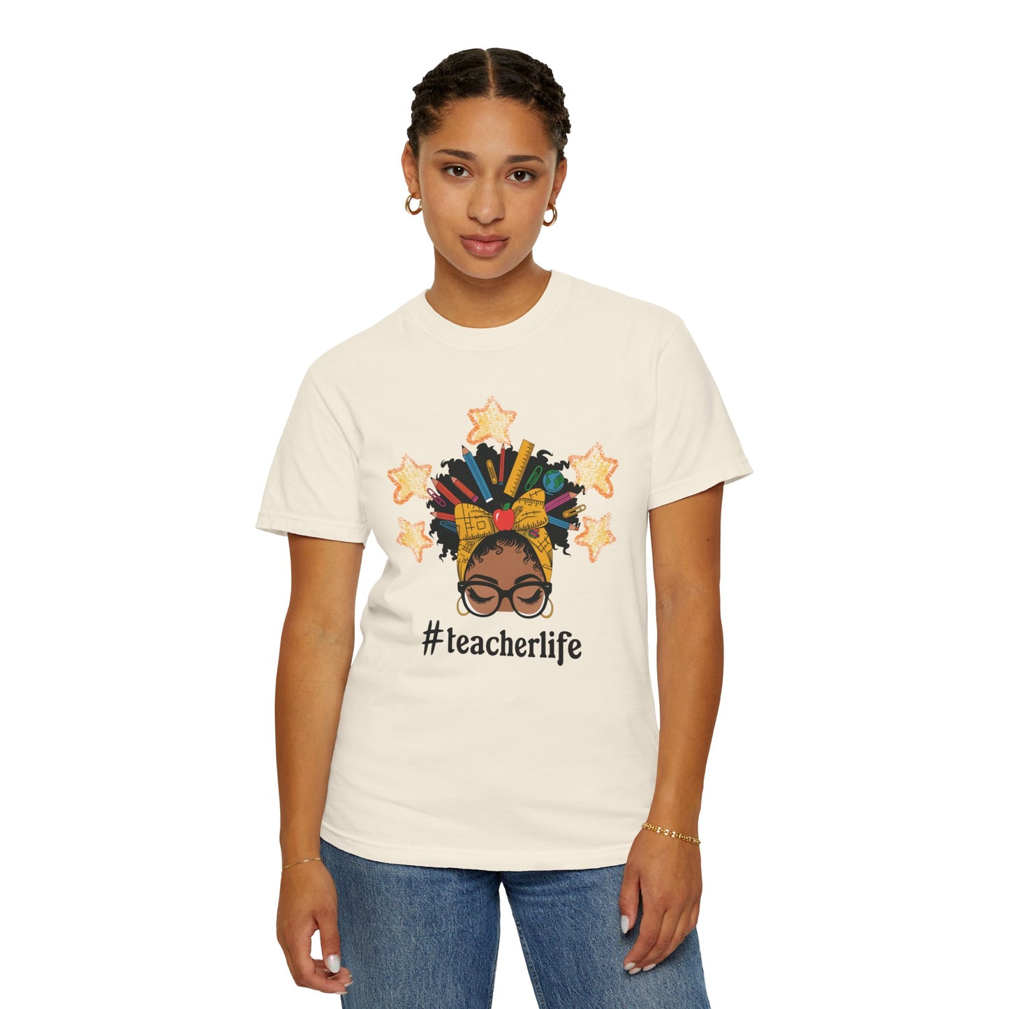 Teacher Life Unisex Garment-Dyed T-Shirt Gift for Educators