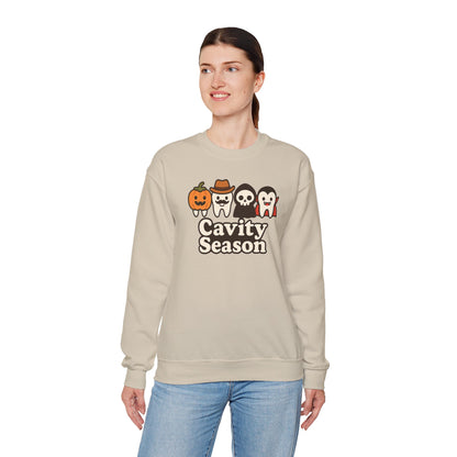 Cavity Season Halloween Sweatshirt – Unisex Cozy Fall Crewneck