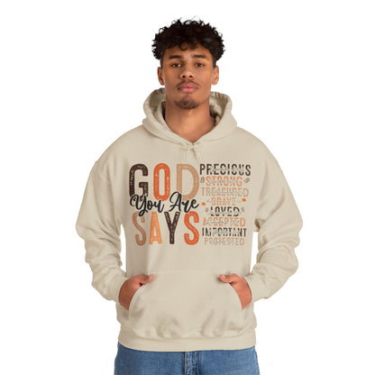 Religious Hoodie God Says You Are Hoodies