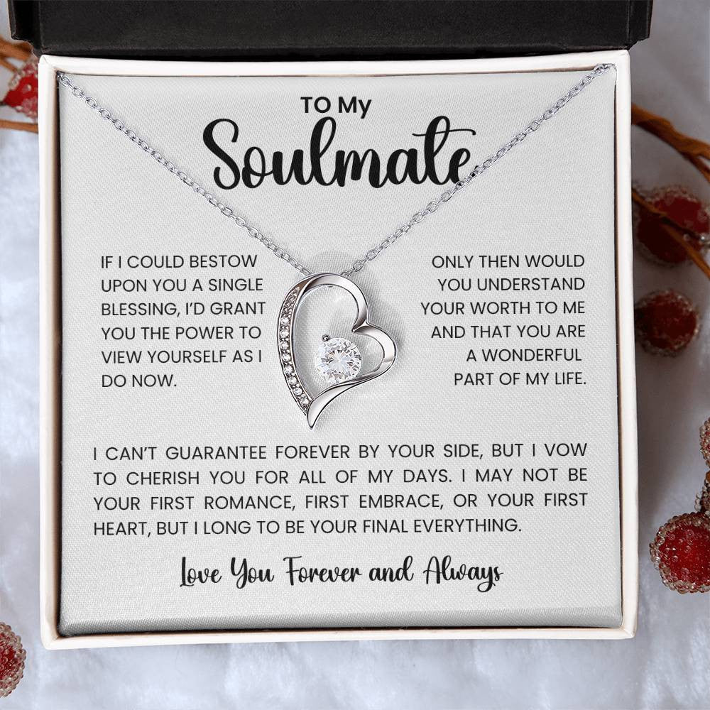 To My Soulmate Forever Love Necklace – A Heartfelt Gift for Your One and Only