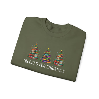 Booked For Christmas Sweatshirt - Book Lover Gift