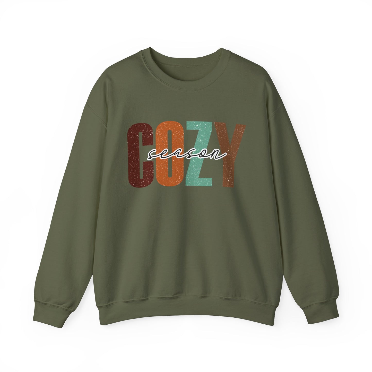 Retro Cozy Seasons Heavy Blend Crewneck Sweatshirt