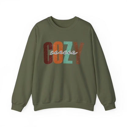 Retro Cozy Seasons Heavy Blend Crewneck Sweatshirt