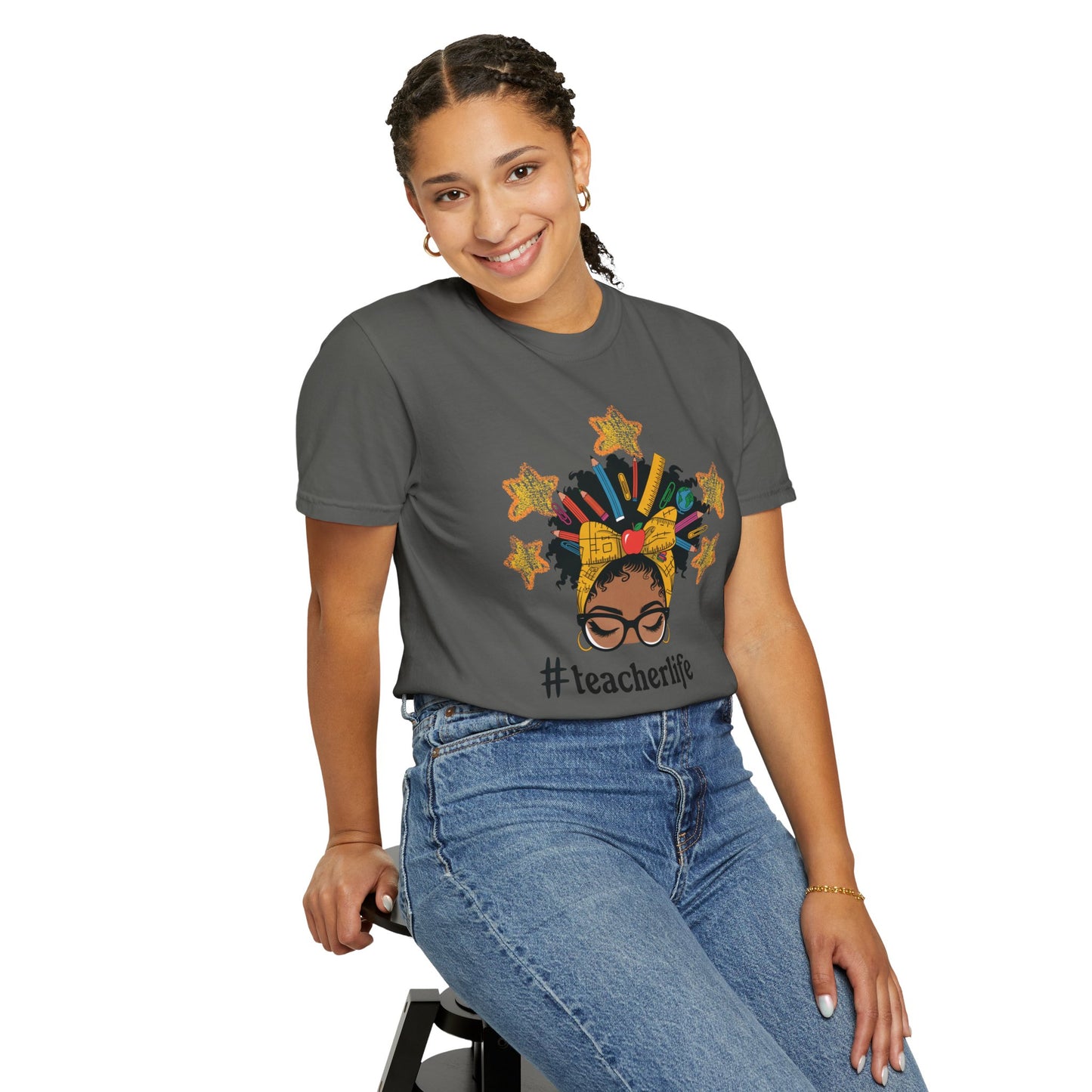 Teacher Life Unisex Garment-Dyed T-Shirt Gift for Educators
