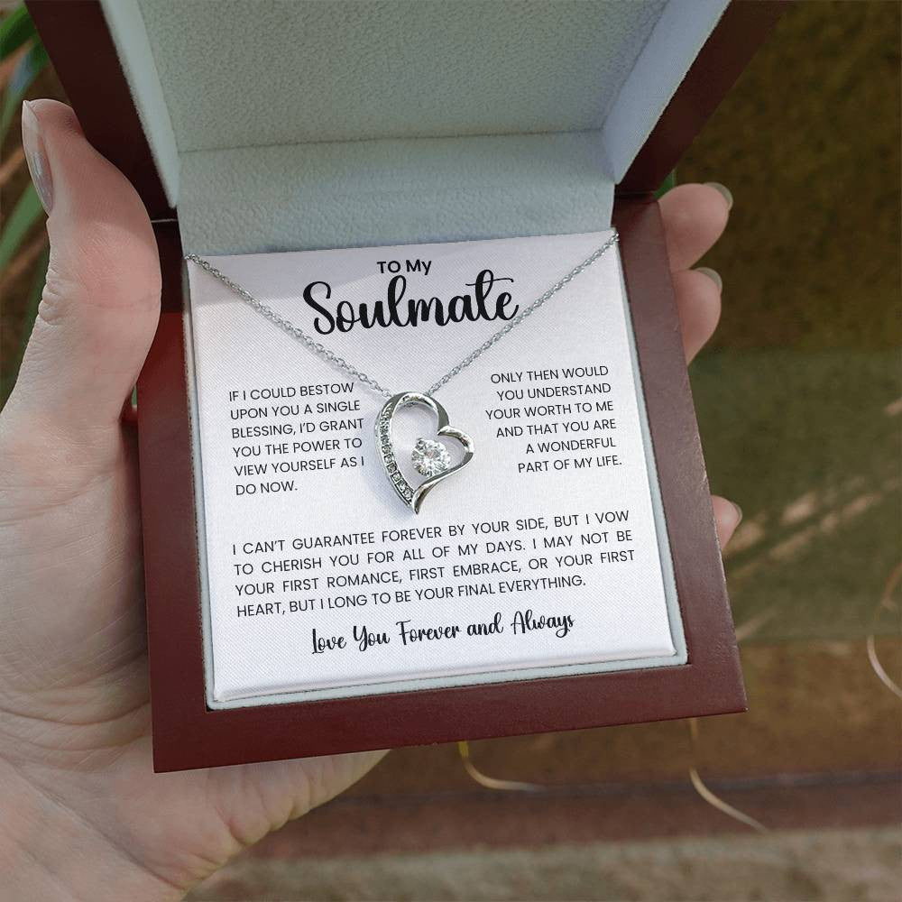 To My Soulmate Forever Love Necklace – A Heartfelt Gift for Your One and Only
