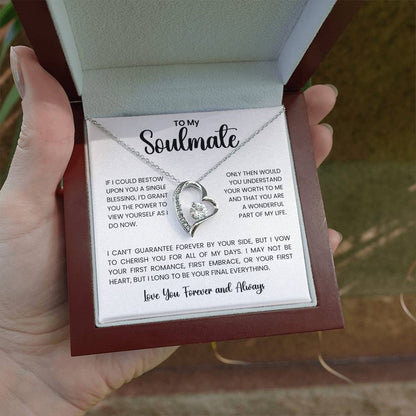 To My Soulmate Forever Love Necklace – A Heartfelt Gift for Your One and Only