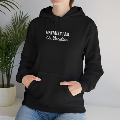 White Hoodie with Tiny Script Logo — Minimalist Casual Pullover-embroidery