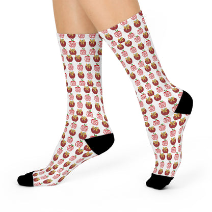 Teacher Apple Cushioned Crew Socks