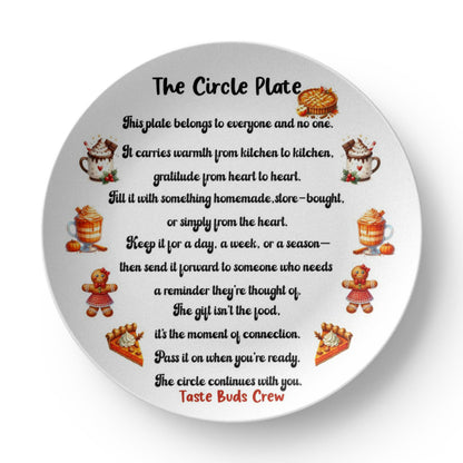The Circle Plate – Personalized Friendship Sharing Plate | Heartfelt Gift of Connection