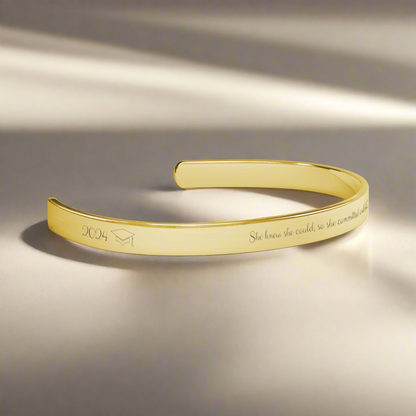 She knew she could, so she committed and did-Cuff Bracelet