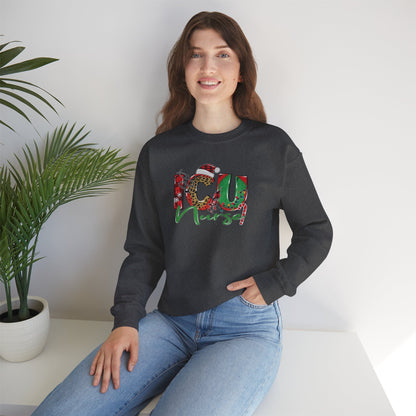 Festive ICU Nurse Christmas Sweatshirt – Cozy Unisex Crewnec