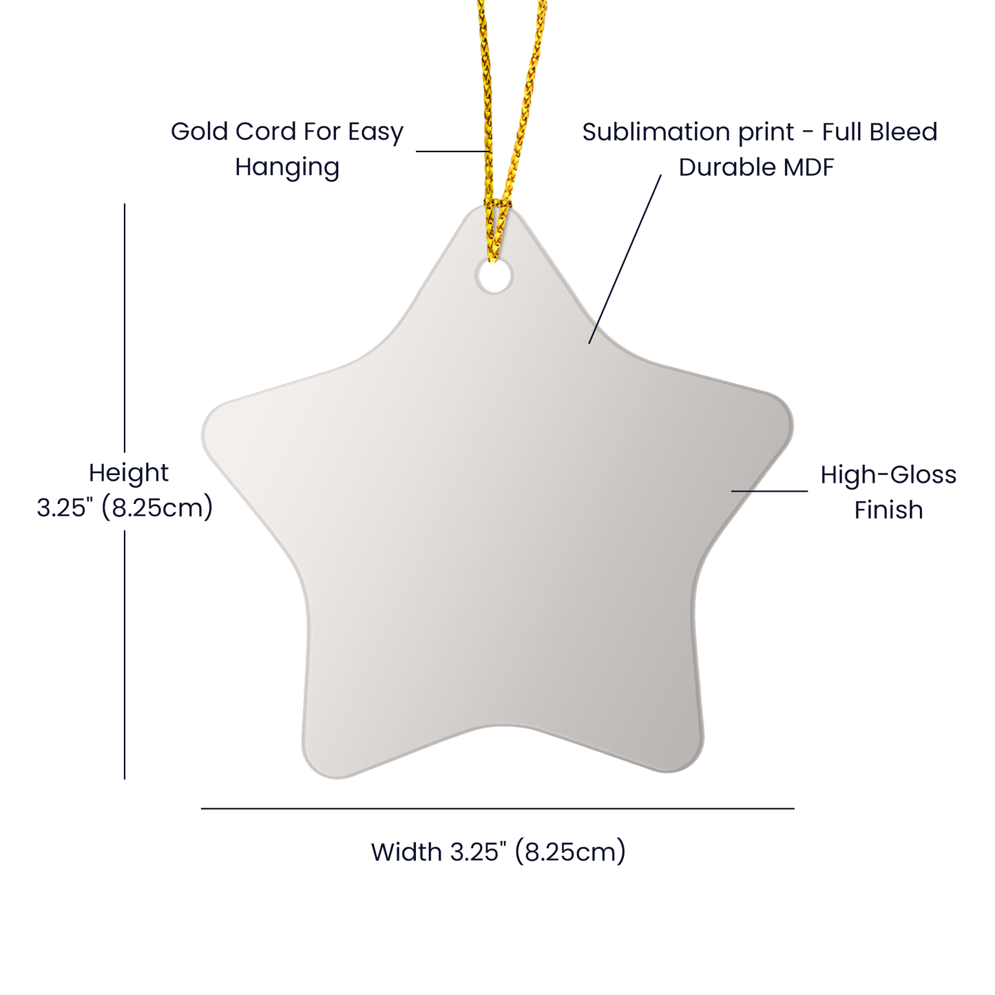 Personalized Teacher Star Ornament – “You Saw Potential in Me” Keepsake