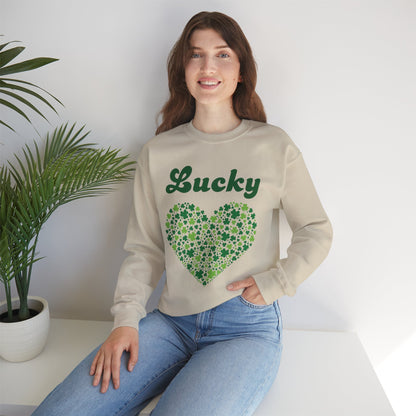 Lucky Heart Unisex Heavy Blend™ Crewneck Sweatshirt