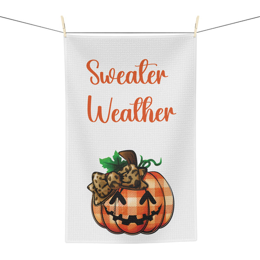 Kitchen Towel Sweater Weather Pumpkin