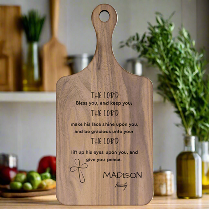 Blessing Hardwood Paddle Cutting Board