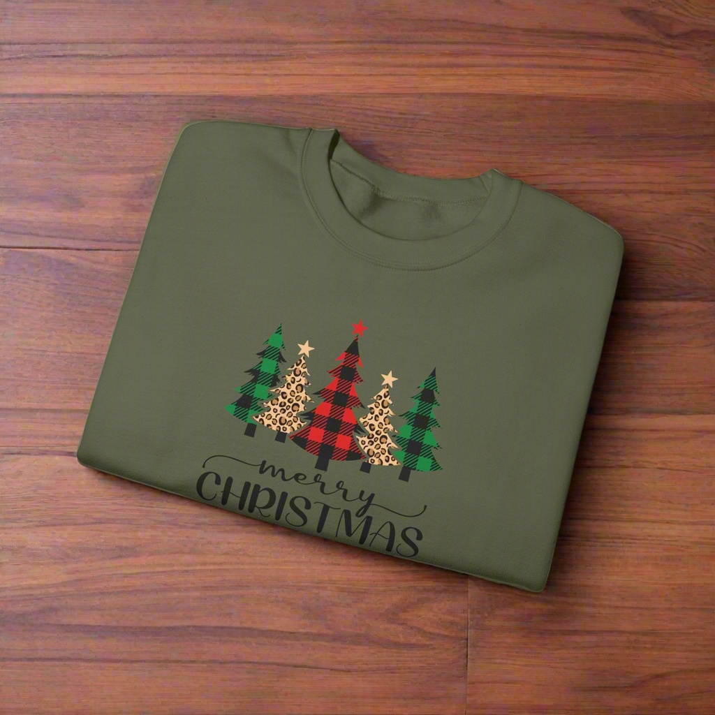 Christmas Flannel Trees Sweatshirt