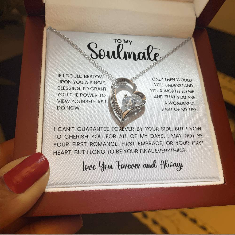 To My Soulmate Forever Love Necklace – A Heartfelt Gift for Your One and Only